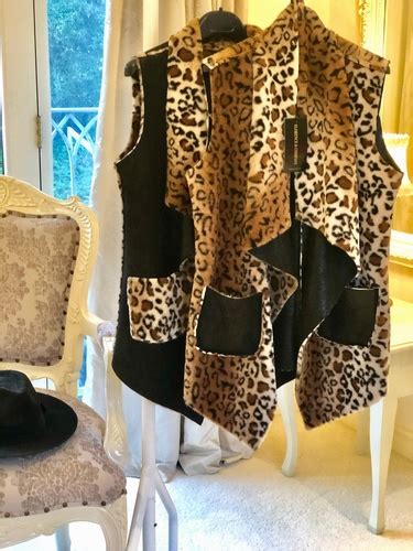 leopard print gilet ladies